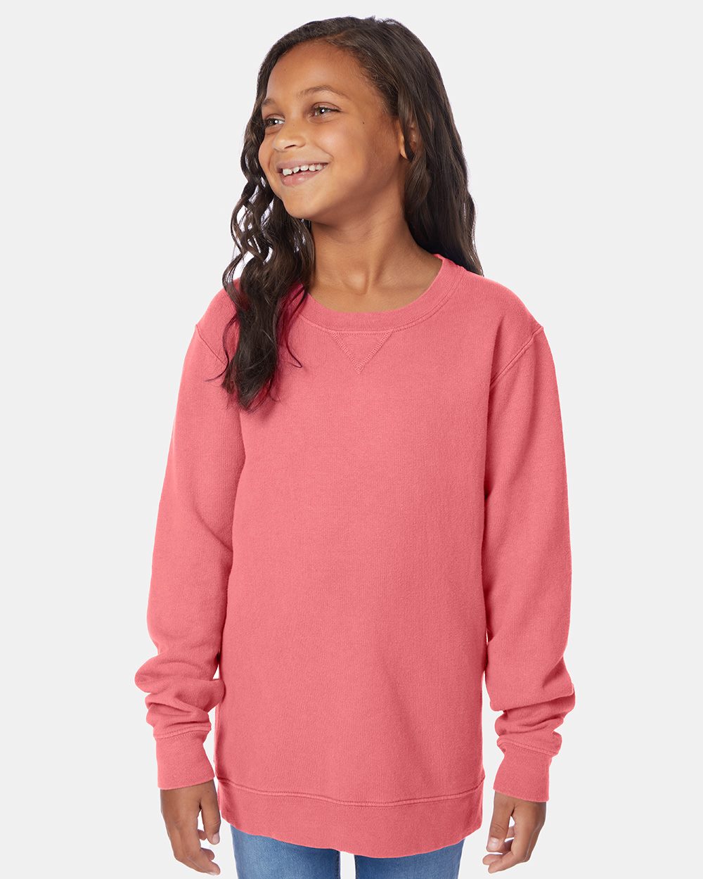 Youth Garment-Dyed Crewneck Sweatshirt - GDH475 1