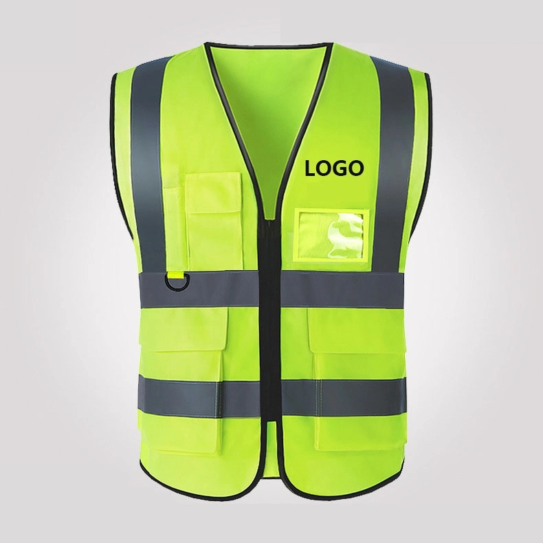 Multiple Pockets Safety Vest With Reflective Strips 1