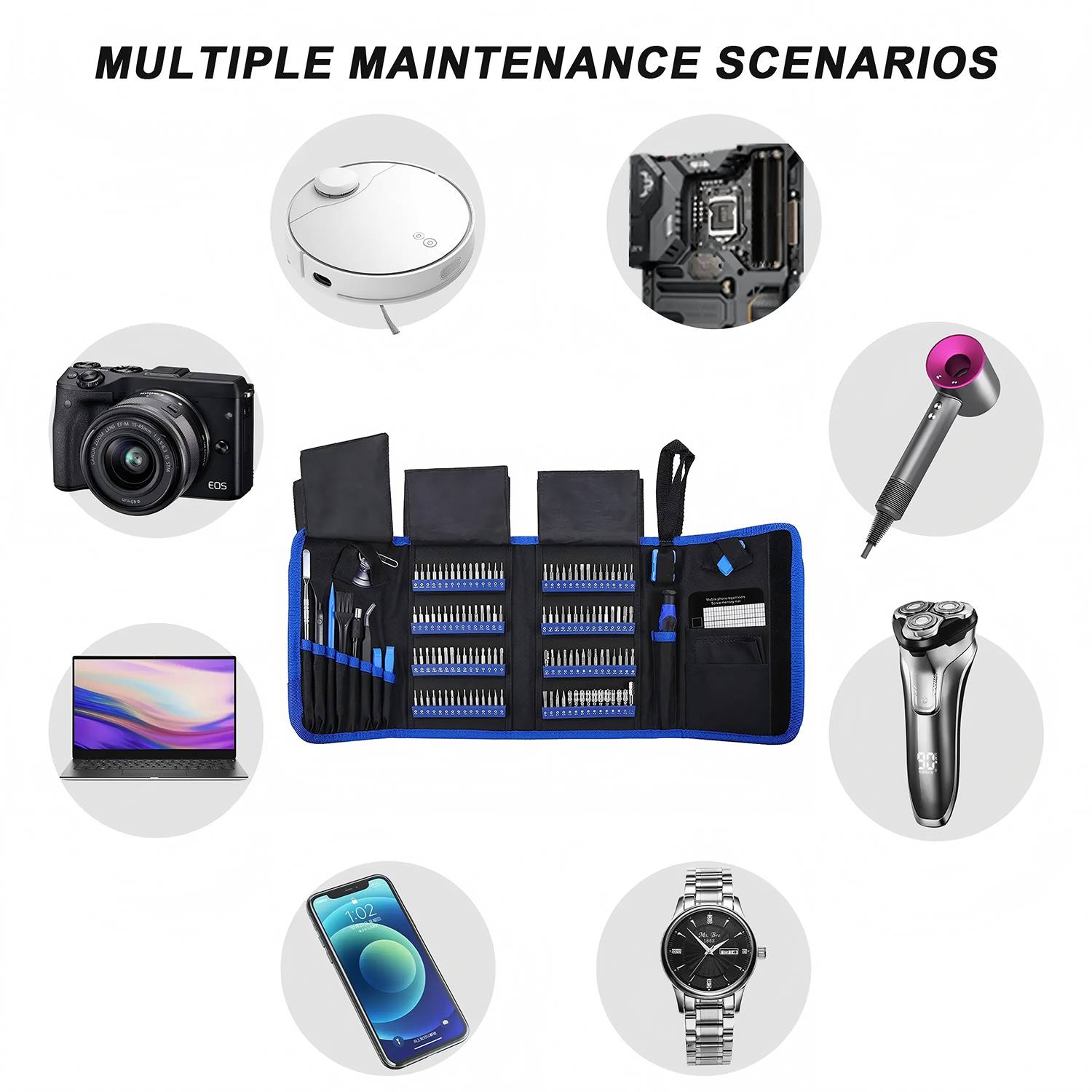 Precision Screwdriver Kit with Multiple Bits for Repair 5