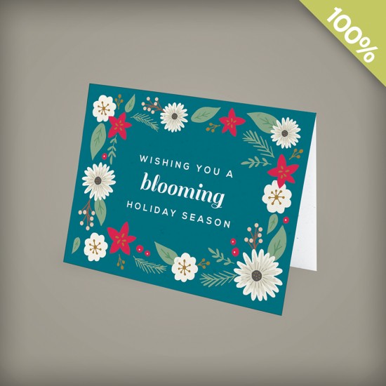 Blooming Holiday Business Holiday Cards 2