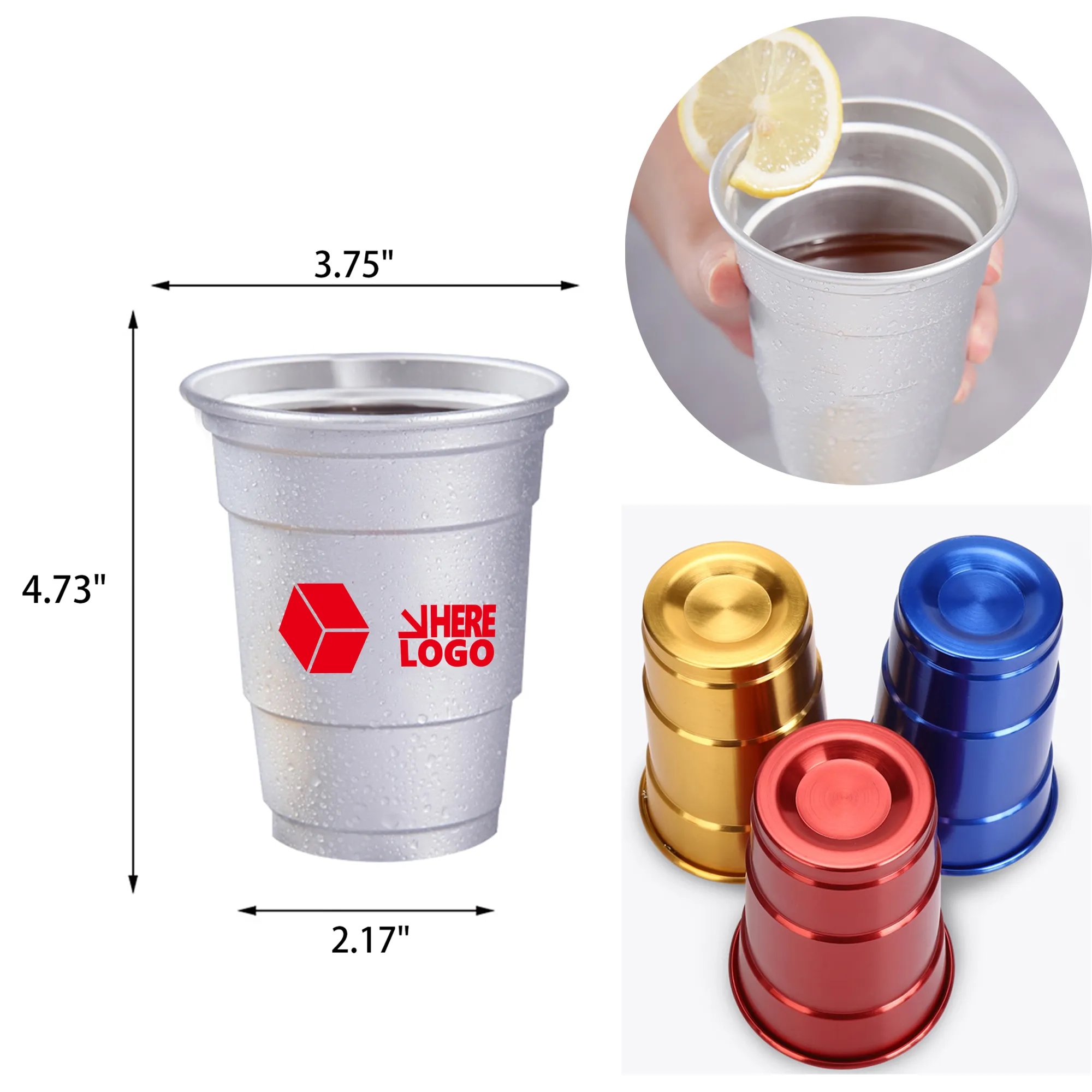 16oz Aluminum Water Tumblers 2