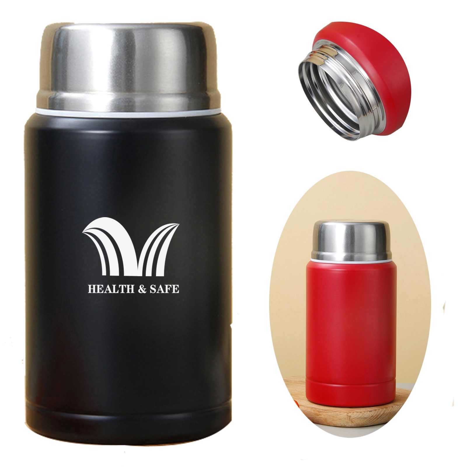 304 Stainless Steel Double-Layer Vacuum Insulated Lunch Box 2