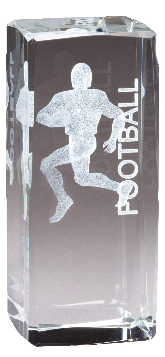 Crystal With 3-D Sports Image 6