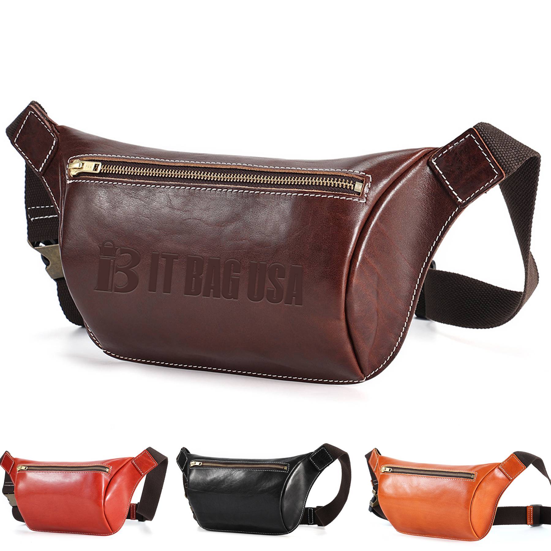 Genuine Leather Sling Bag for Men 1