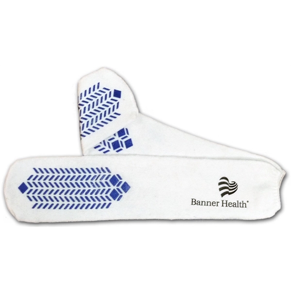 Blue Slip Resistant Hospital Socks