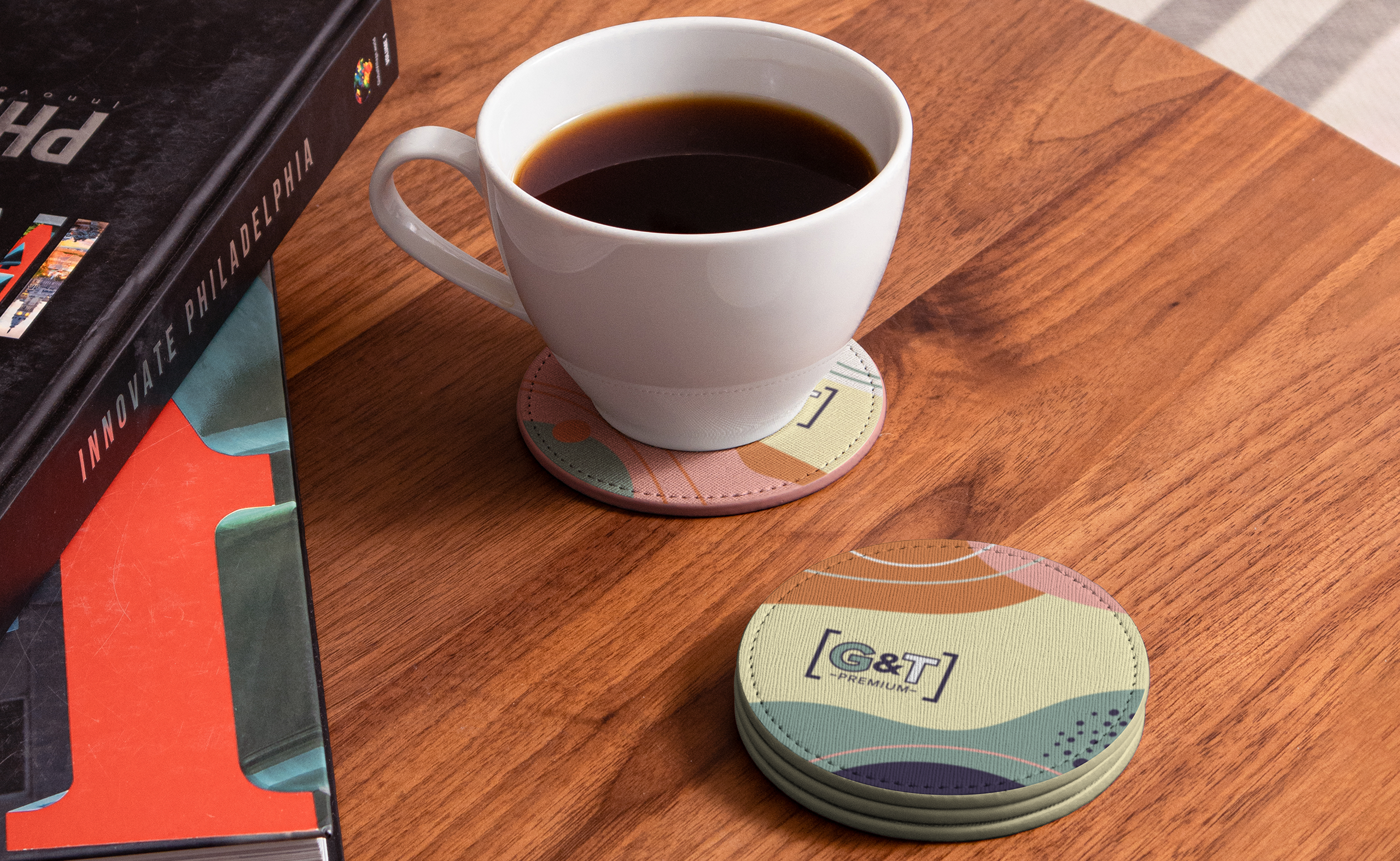 LVL Vegan Leather Coaster Set