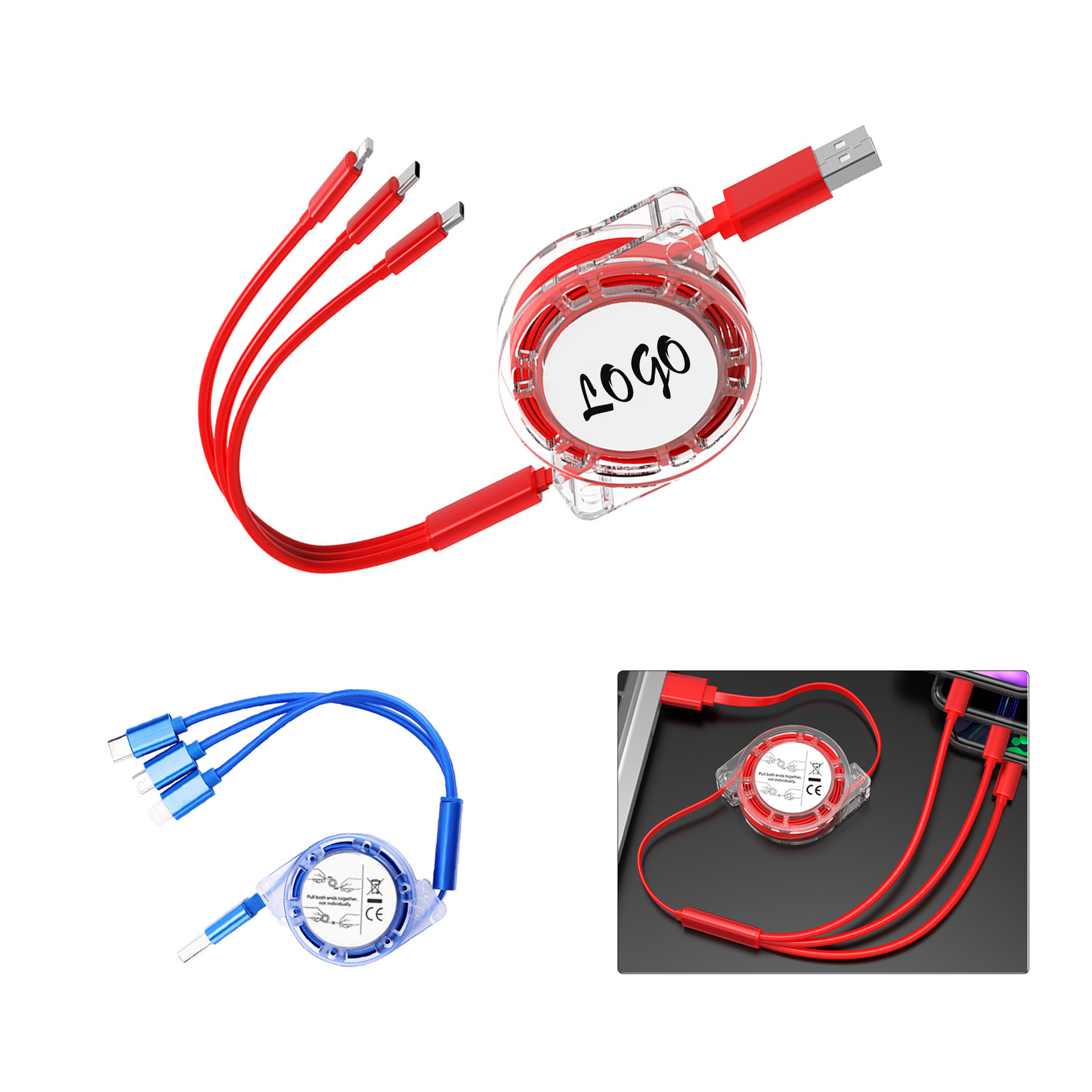 Scalable 3-in-1 Fast Charging Universal Data Cable 3