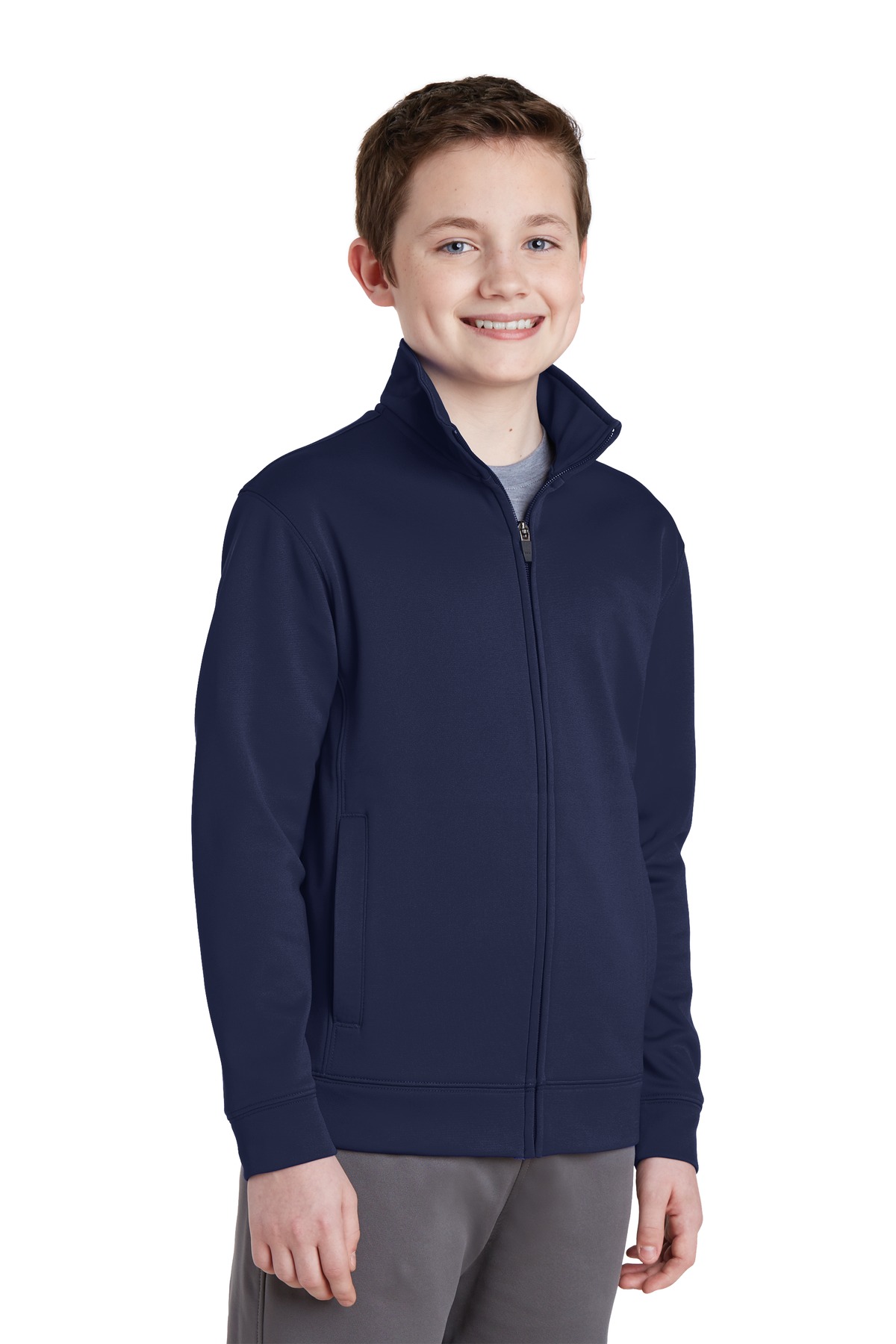Sport-Tek® Youth Sport-Wick Fleece Full-Zip Jacket 26