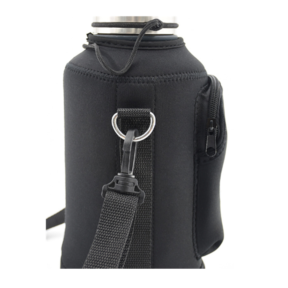 Neoprene Water Bottle Cooler Holder w/Strap, custom koozie with logo imprint 4