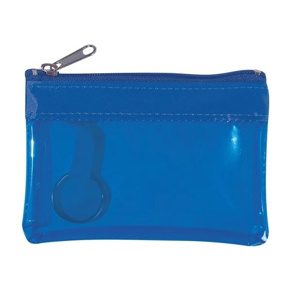 Translucent Zippered Coin Pouch 4