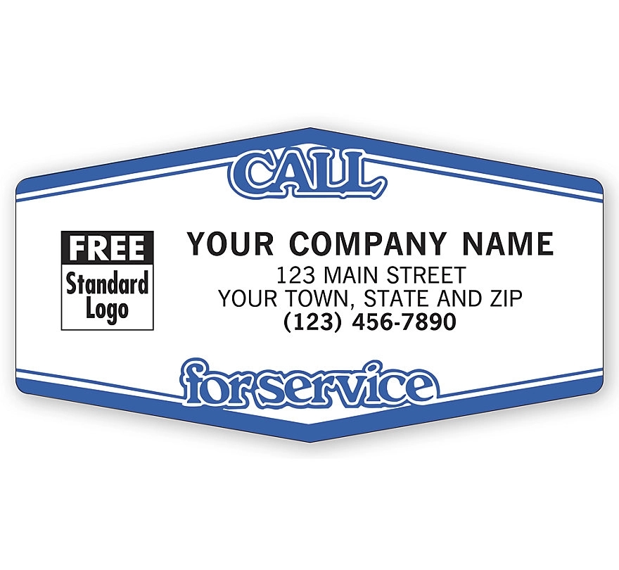 Tuff Shield Labels, Call For Service 1