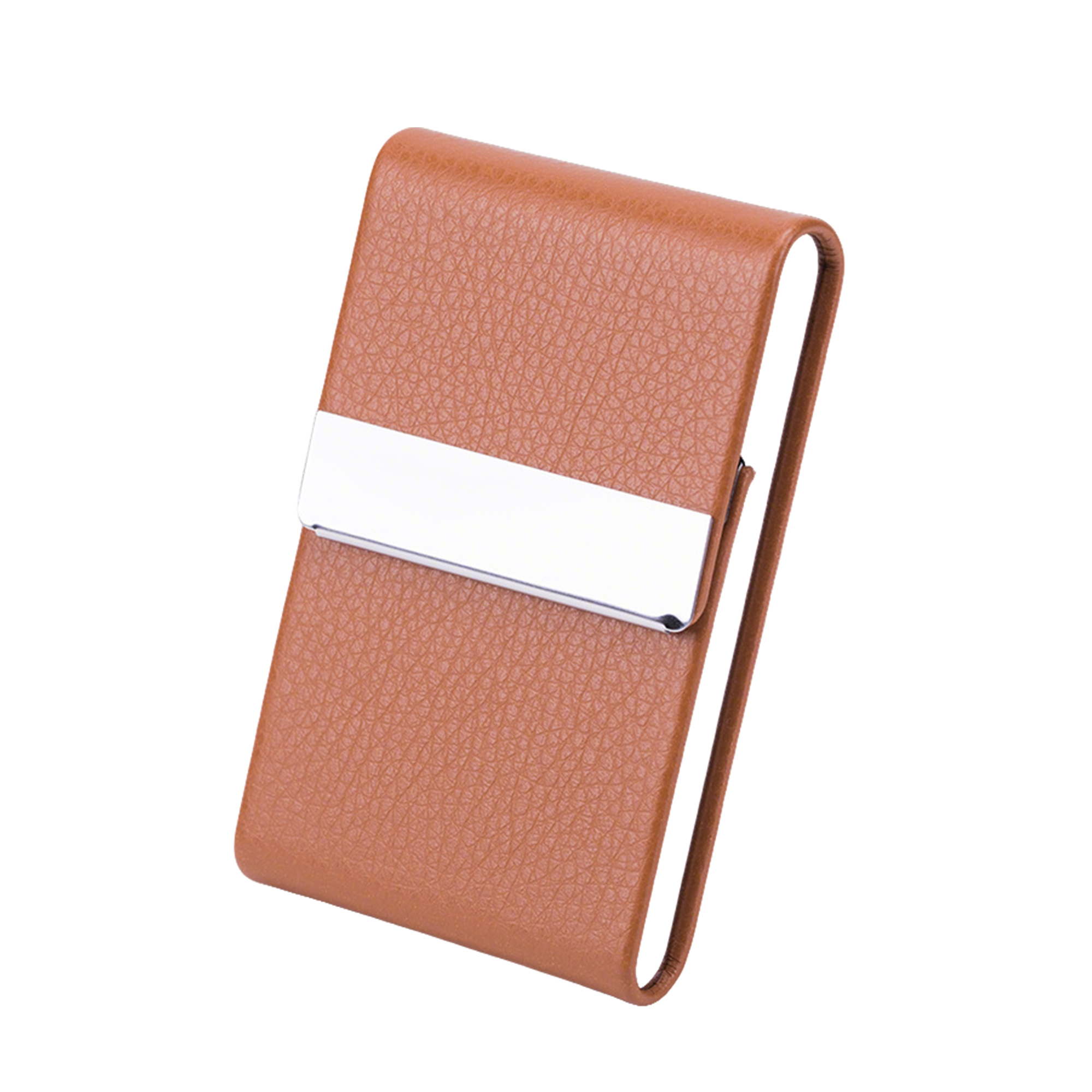 Polyurethane Leather Magnetic Business Card Holder Pocket Size 11
