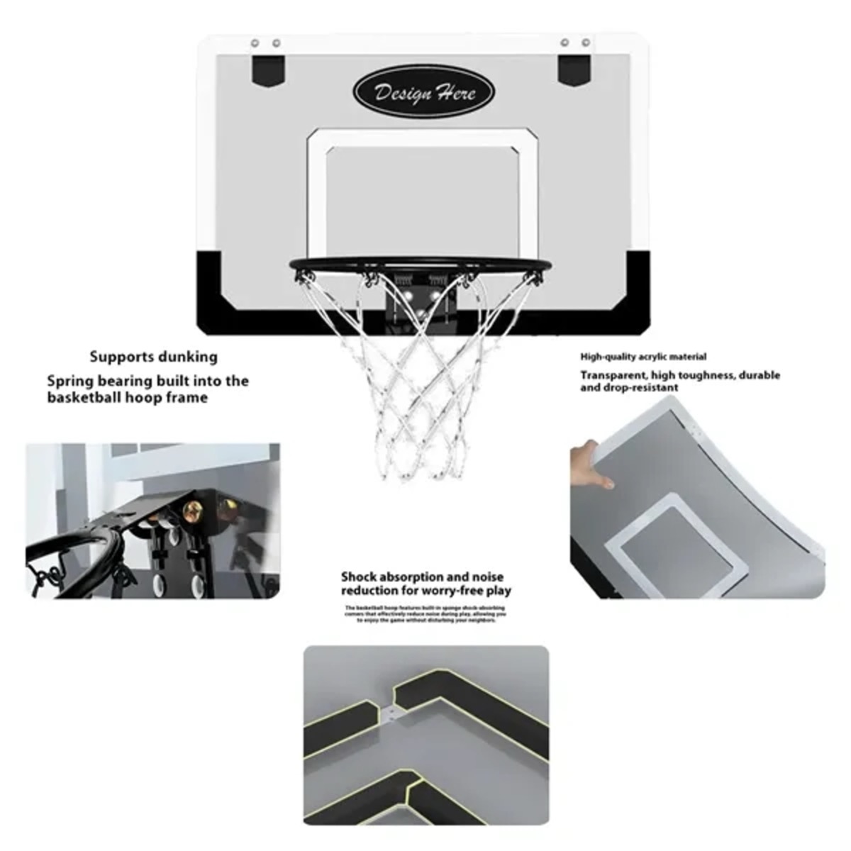 Foldable Indoor Basketball Hoop 2