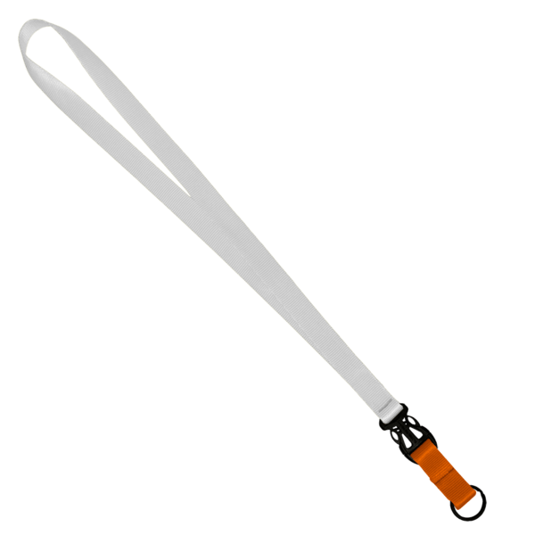 3/4" Multi color (Top and bottom) Nylon Lanyard with Plastic Slide Buckle R 69