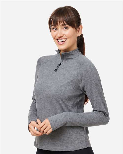 Women's Fairway Marbled Jersey Quarter-Zip Pullover - PDP8023 4