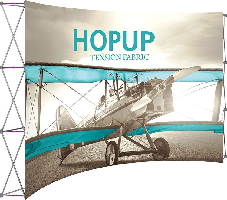 Hopup 13ft Full Height Curved Display & Front Graphic 2
