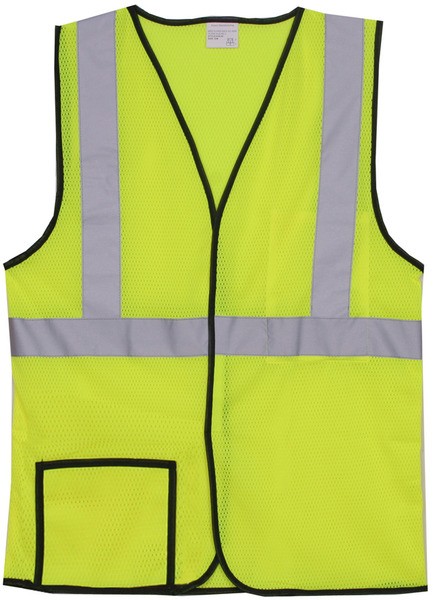 Polyester Yellow Mesh Safety Vest SV130
