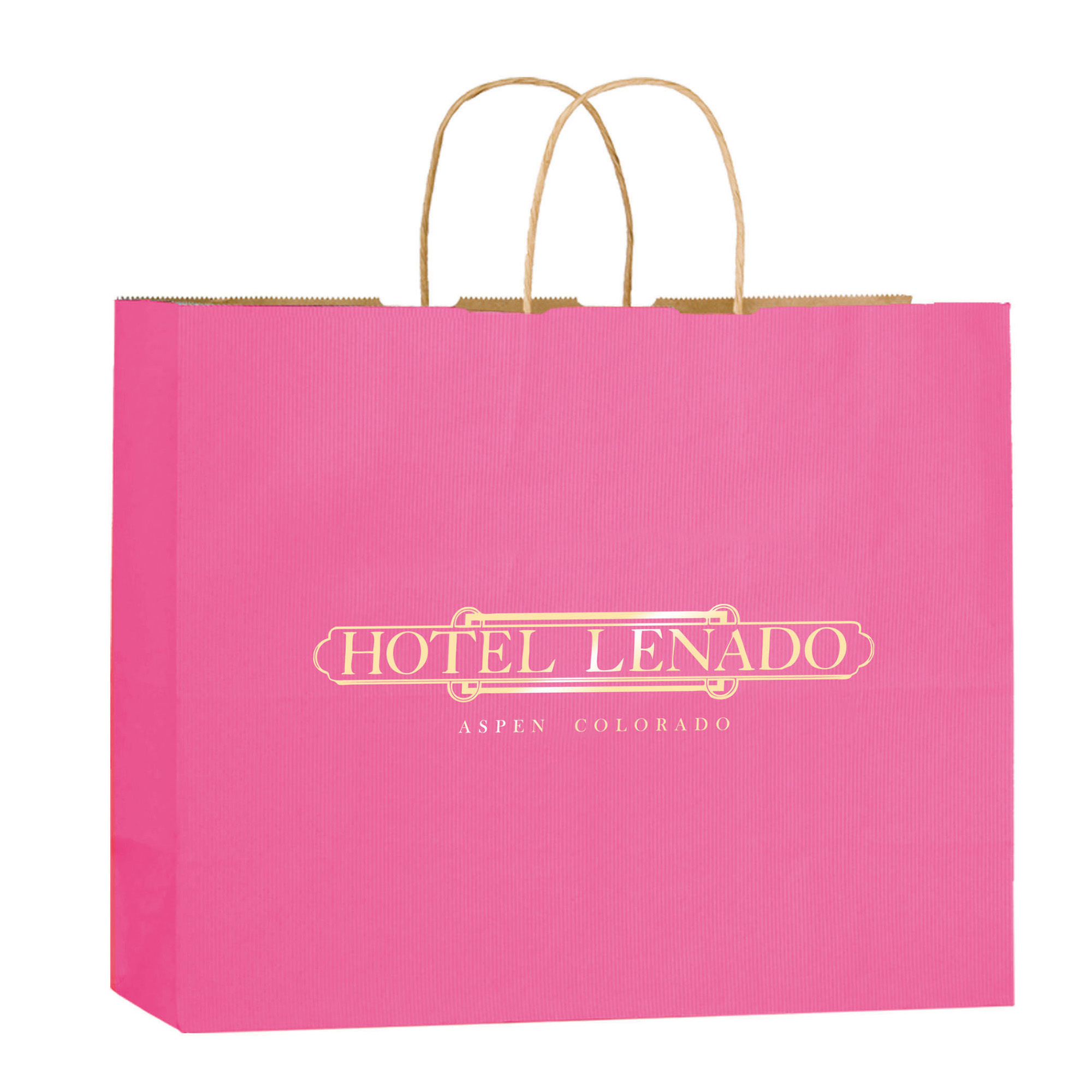 Matte Color Paper Shopper with Twisted Paper Handles 17