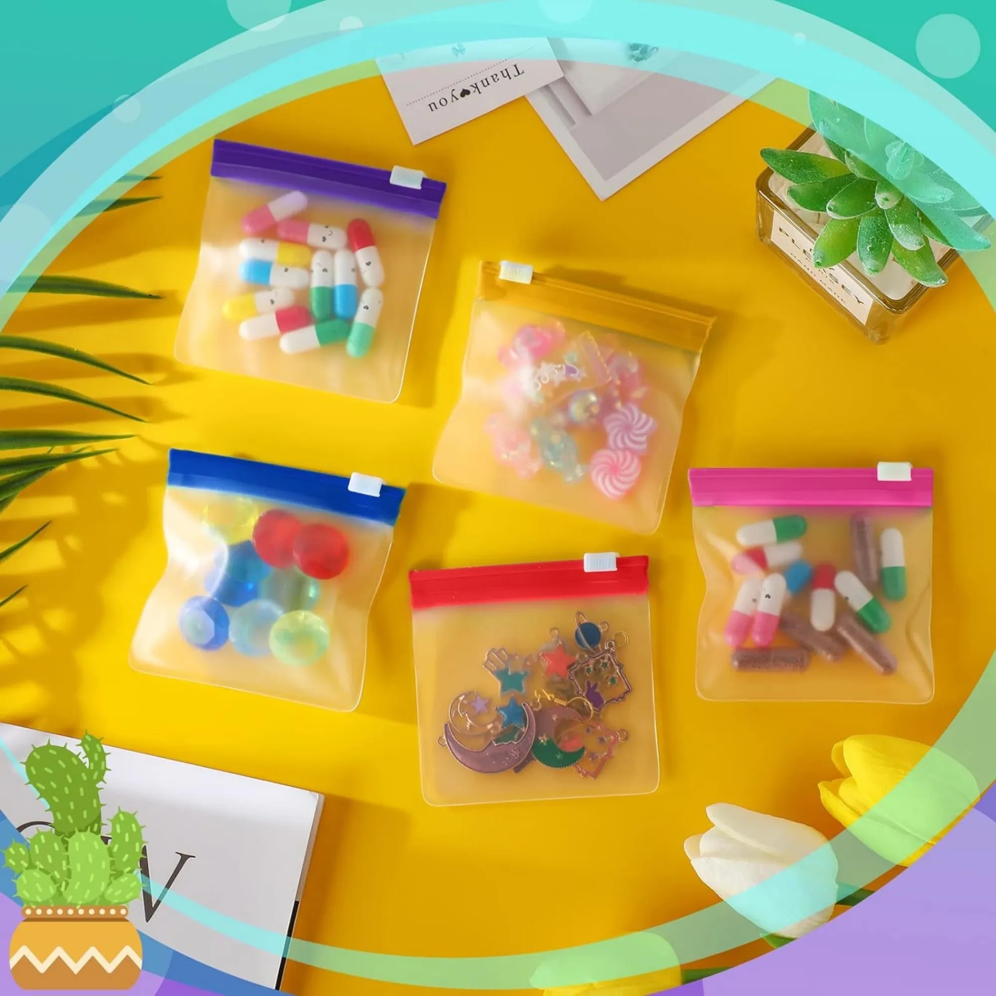 Colorful Eco-Friendly EVA Storage Pouches 4