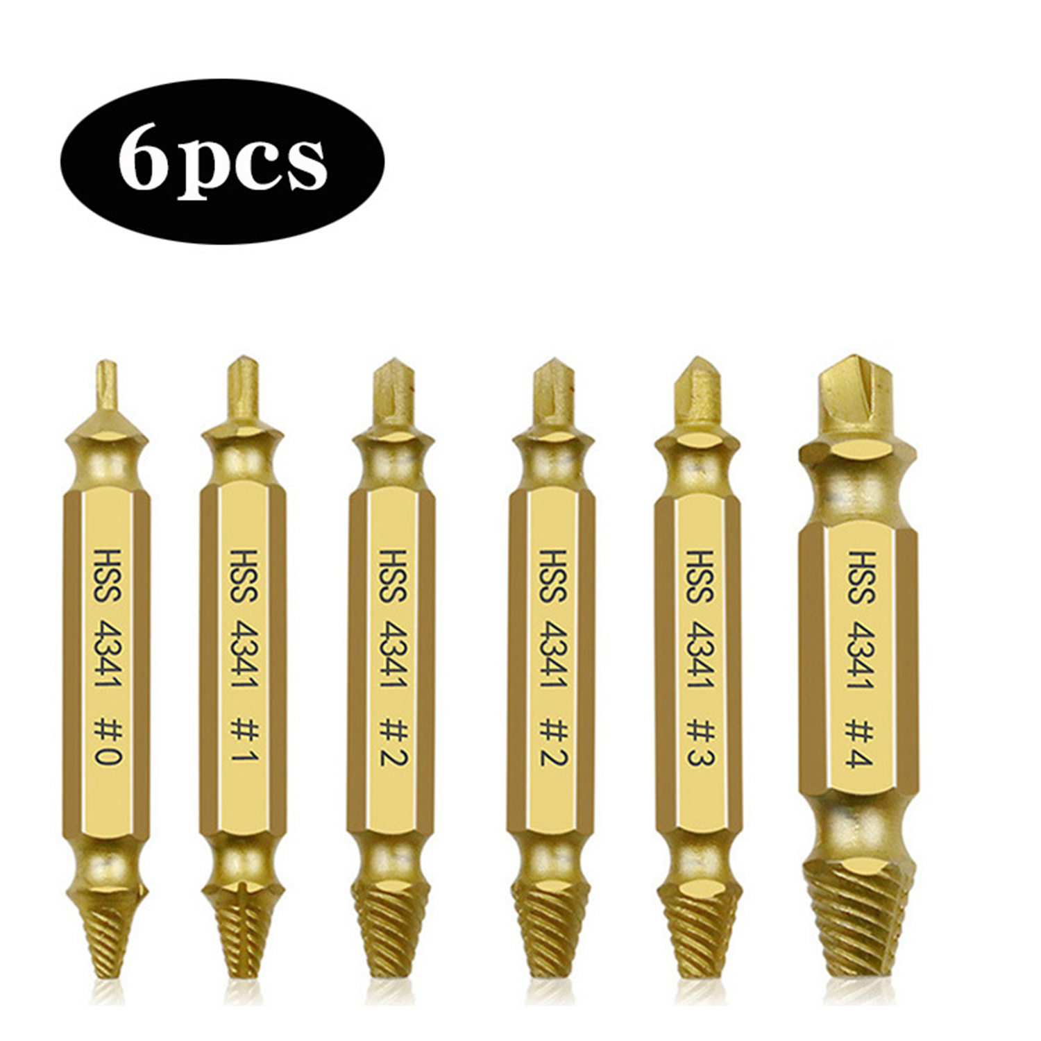 5/6 PCS Double Head Screw Extractor Set 3