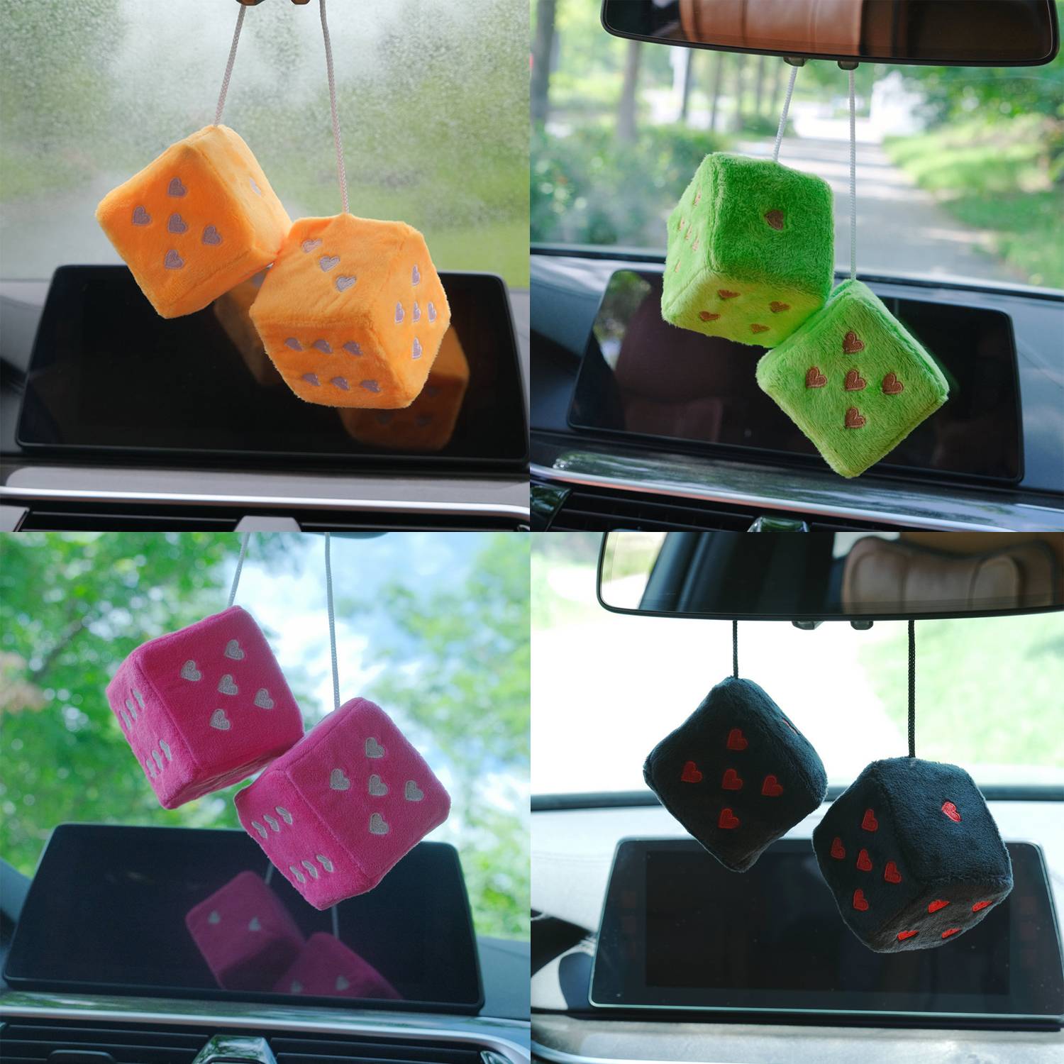Fuzzy Dice Car Accessories 4