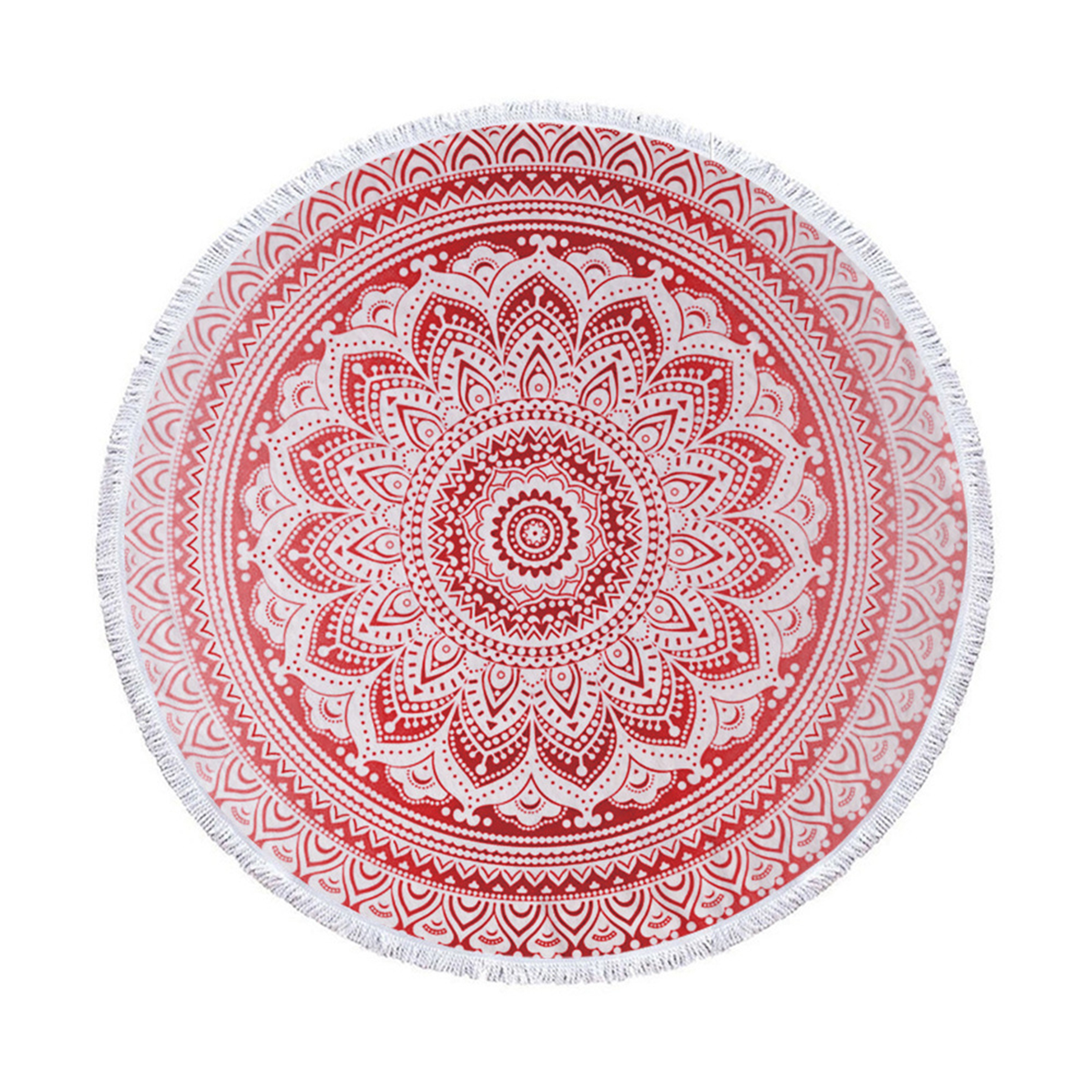 Round Beach Towel With Tassel 2
