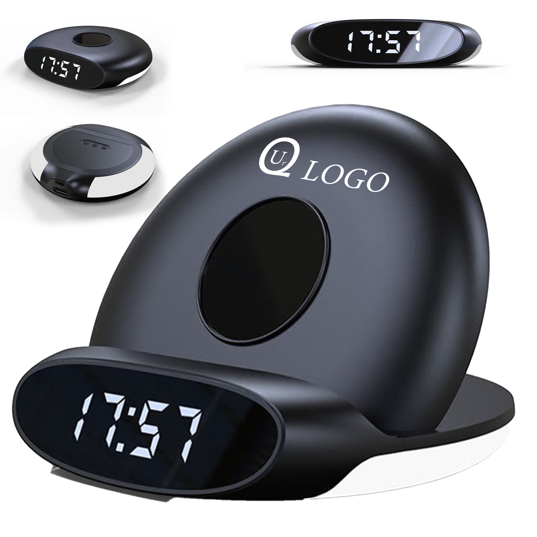 15W Multifunction Night Light Wireless Charger W/ Clock
