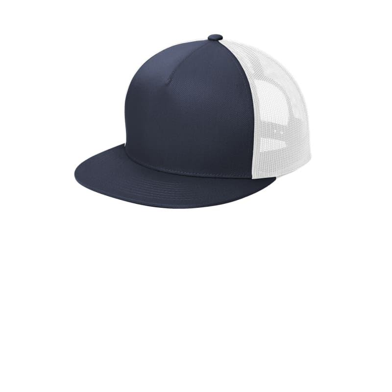Sport-Tek YP Classics 5-Panel Classic Trucker Mesh Back Cap. 5