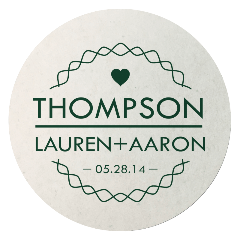 Paper Coasters - 3.5" Round 11