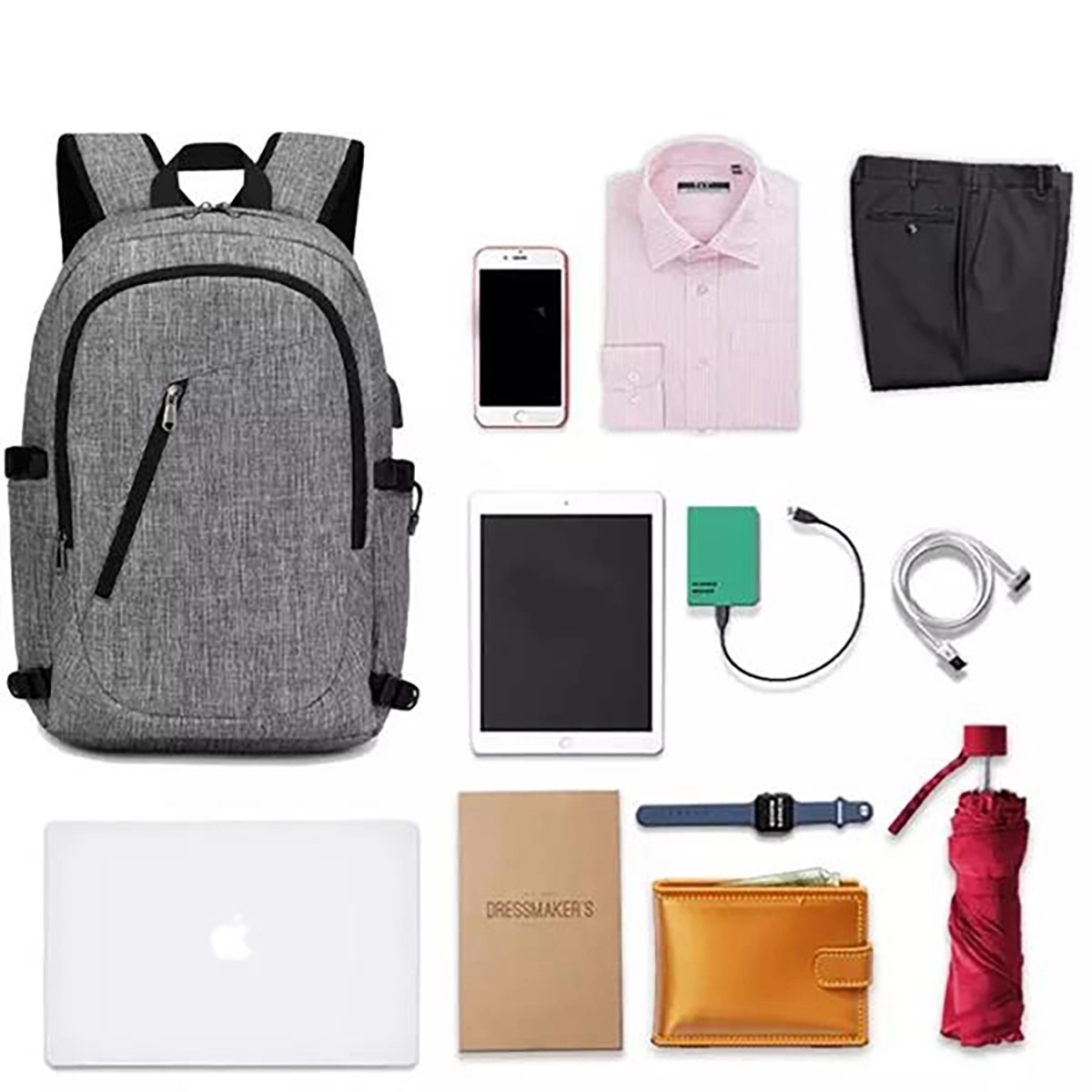 Travel Laptop Backpack Water Resistant Anti-Theft Bag 5