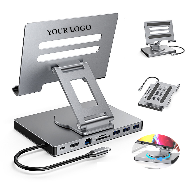Foldable 9-in-1 Adapter USB C Docking Station 1
