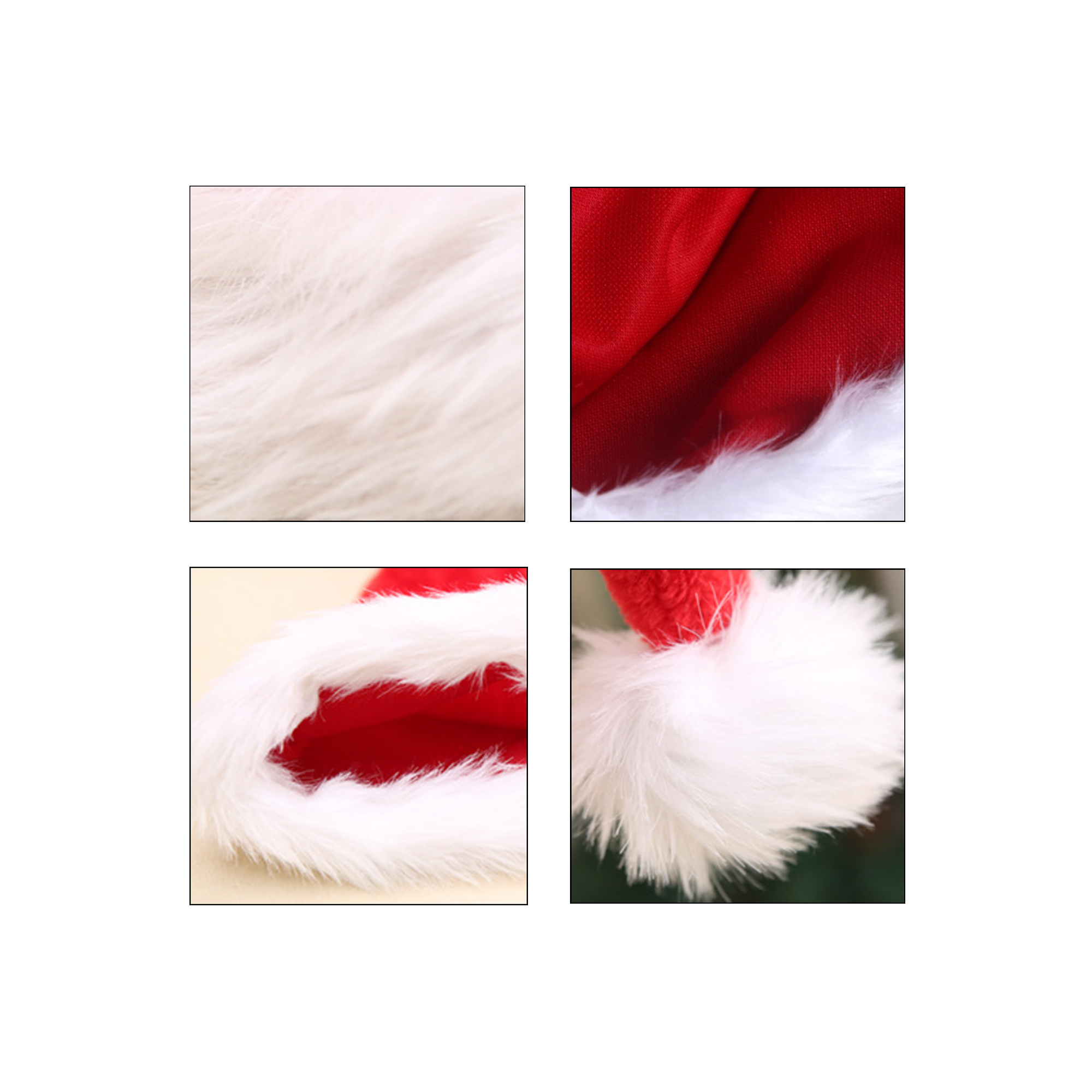 Embroidered Soft Plush Santa Hat 4