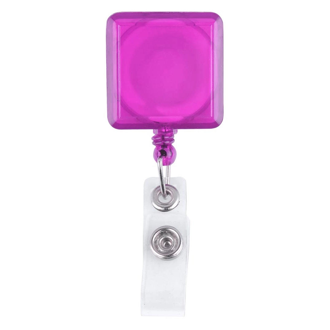 Square-Shaped Retractable Badge Holder 12