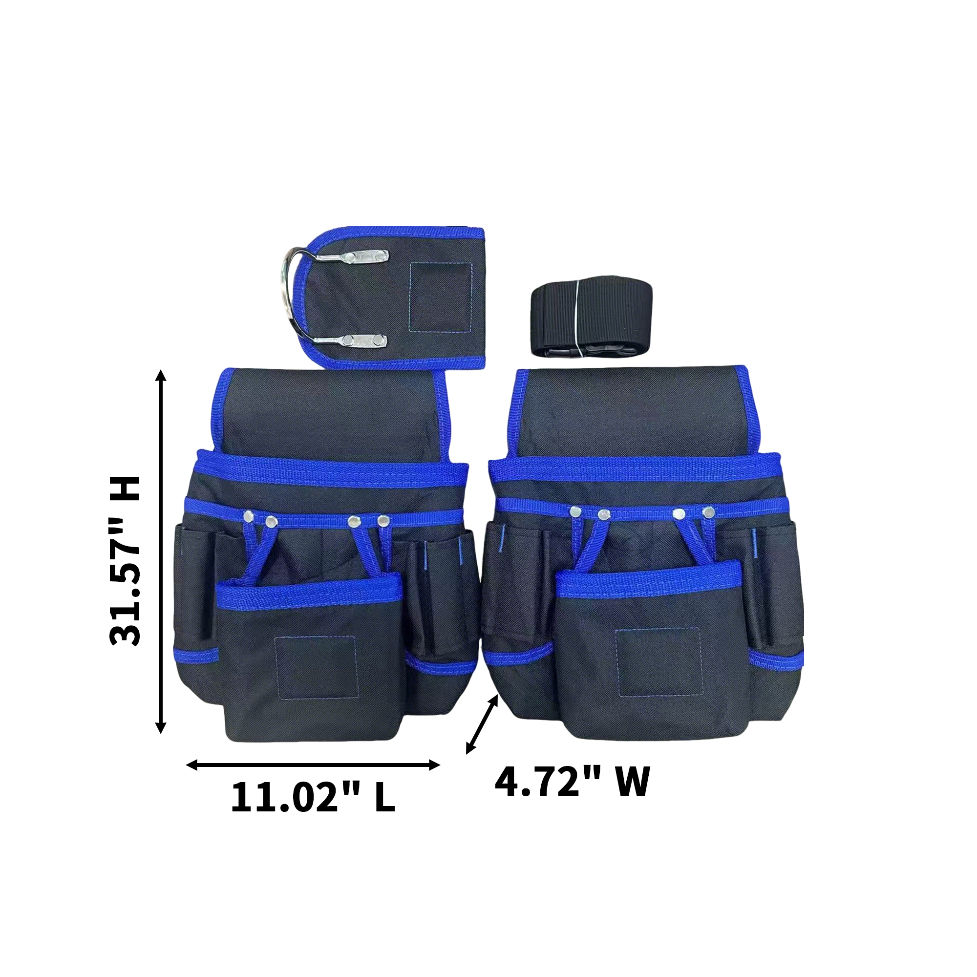 Magnetic Oxford Tool Belt 11.02 x 4.72 x 31.57" 5