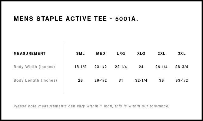 Staple Active Tee | 5001A 18