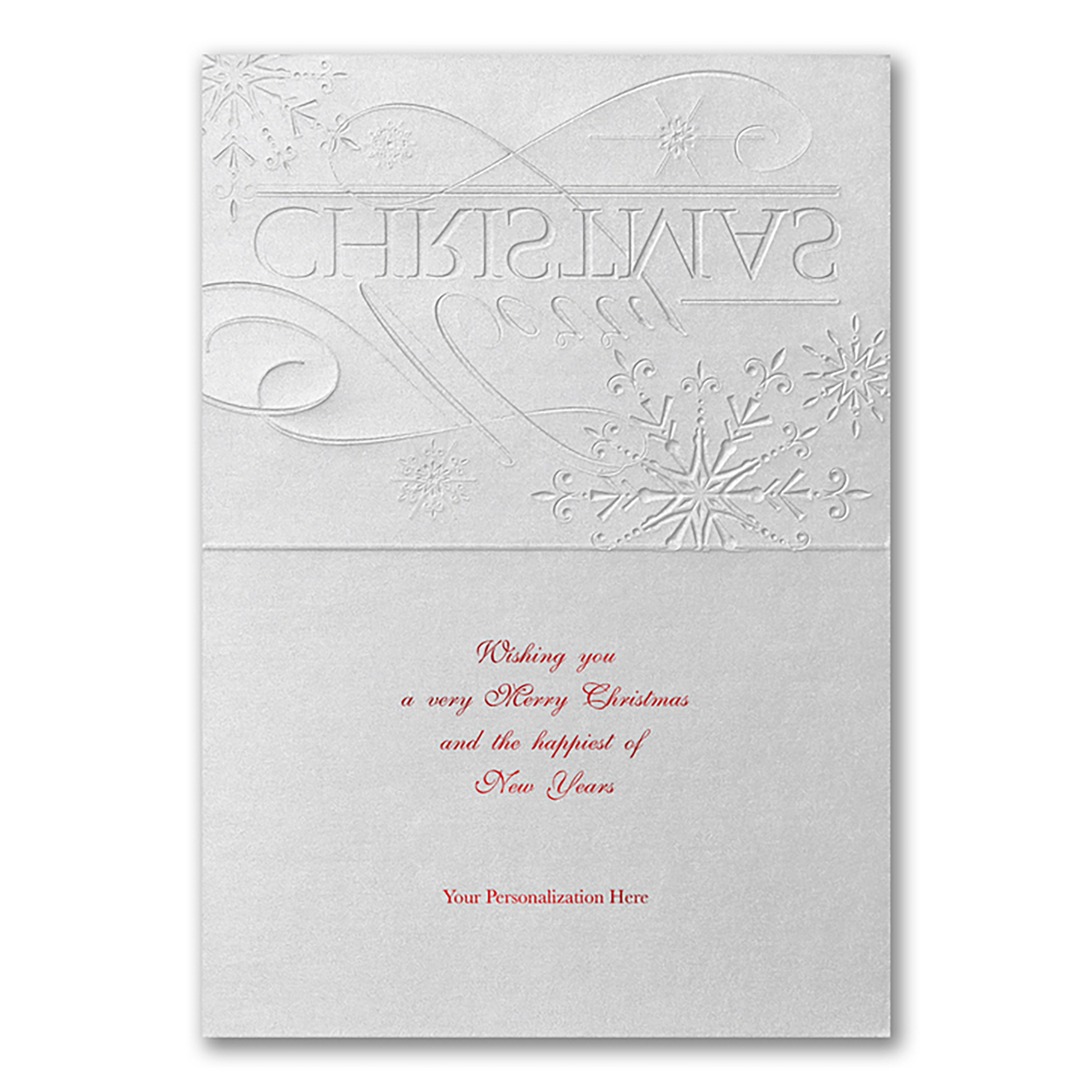 Sterling Shimmer Christmas Religious Card 3