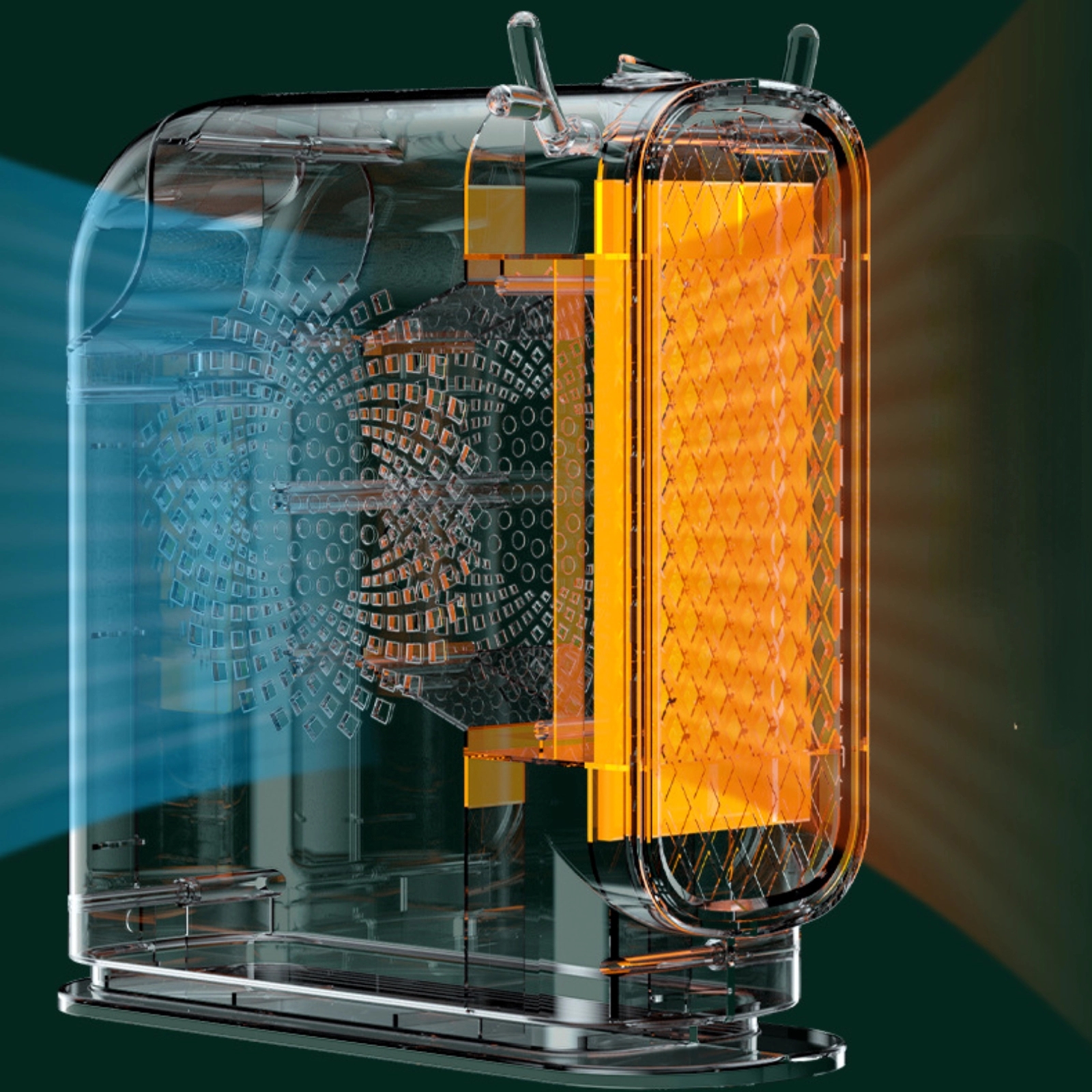 Small Desktop Office Electric Heater 1