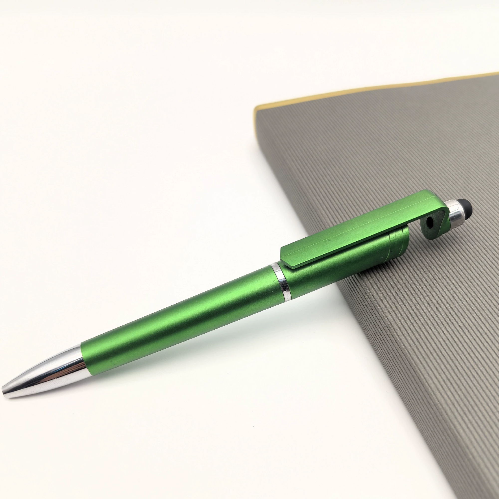 Multi Function Ball Stylus Screen Pen Mobile Holder 3 In 1 With Custom Logo Ballpoint Pen 2