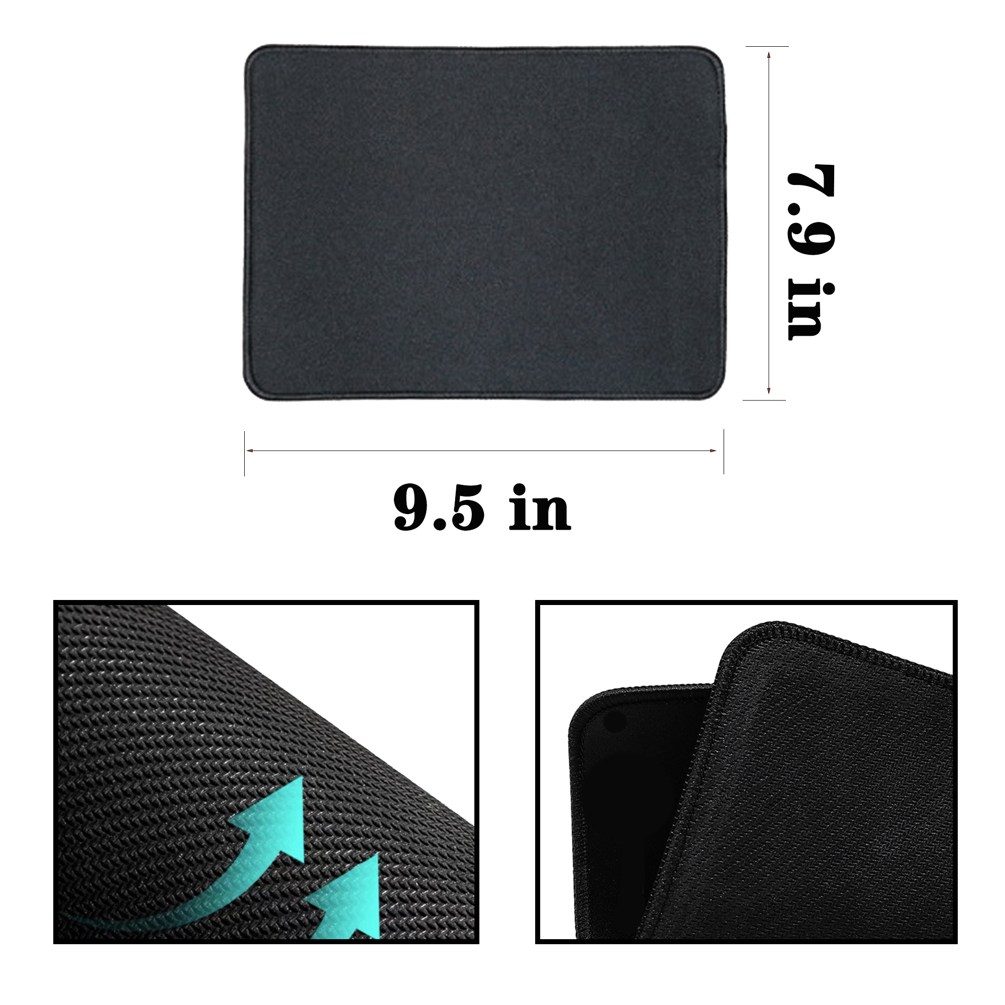 9.5*7.9 In Rubber Mouse Pad 2