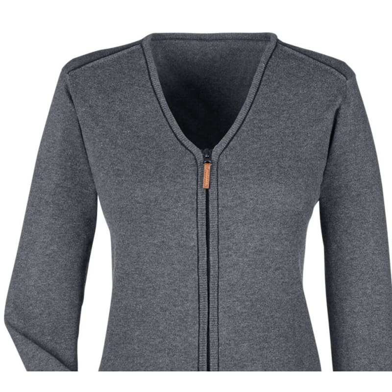 Devon & Jones Ladies' Manchester Fully-Fashioned Full-Zip Cardigan Sweater 1
