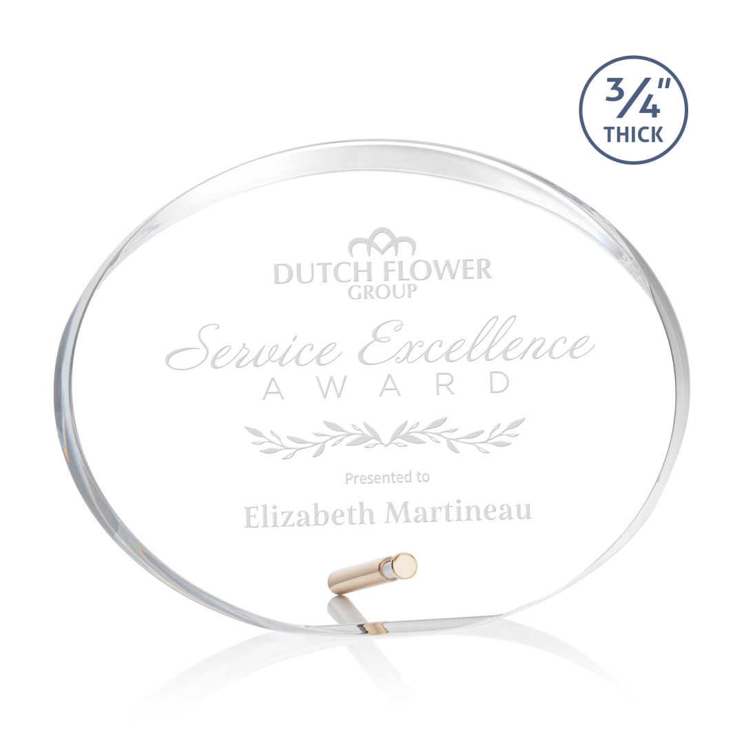 Mosaic Oval Award - Gold 7