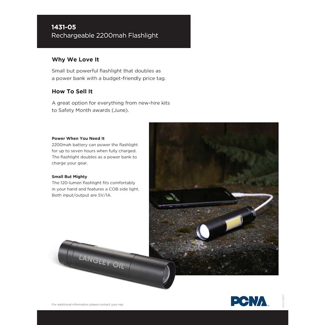 Rechargeable 2200mah Flashlight 70