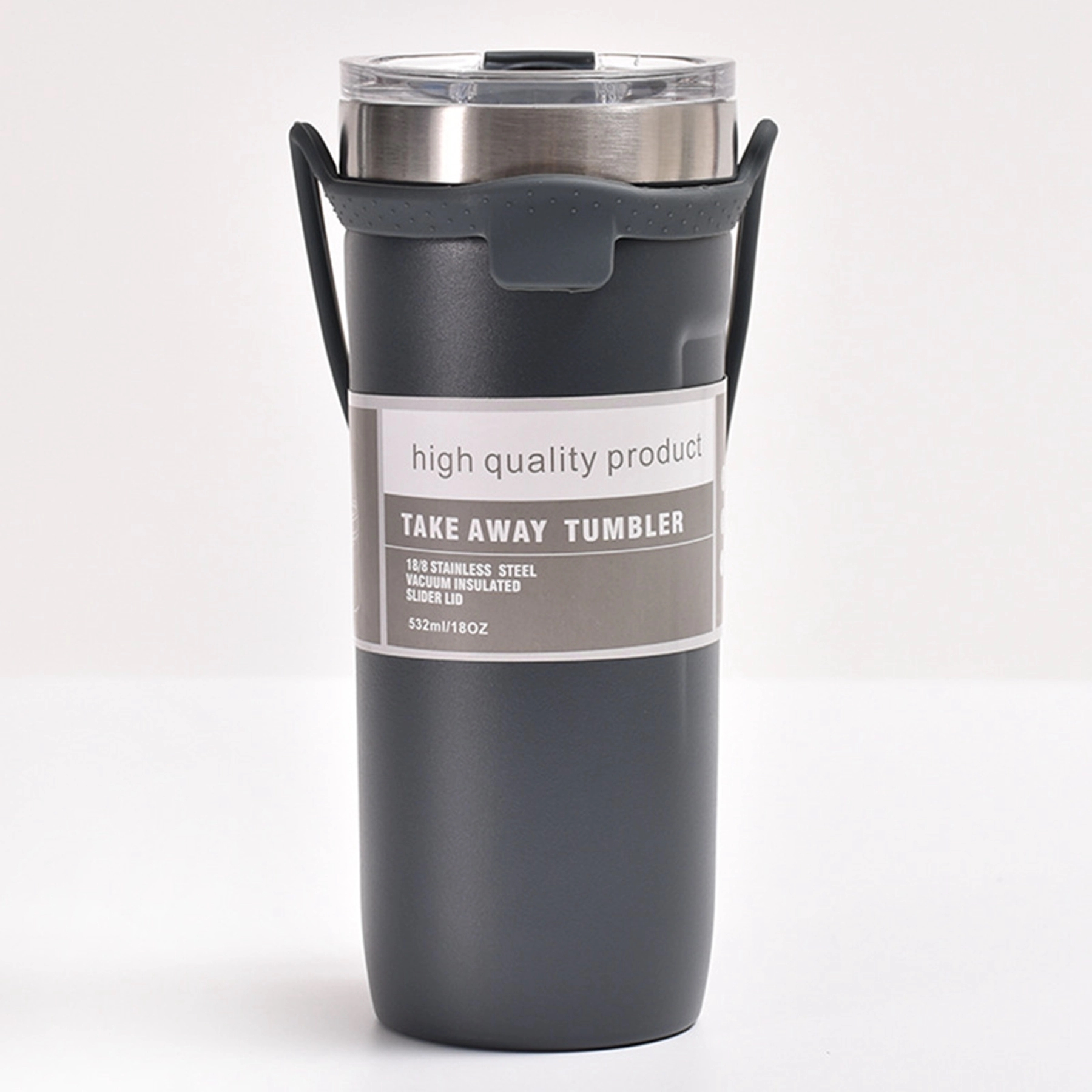 24 Oz. Vacuum Insulated Coffee Tumbler with Silicone Strap 7