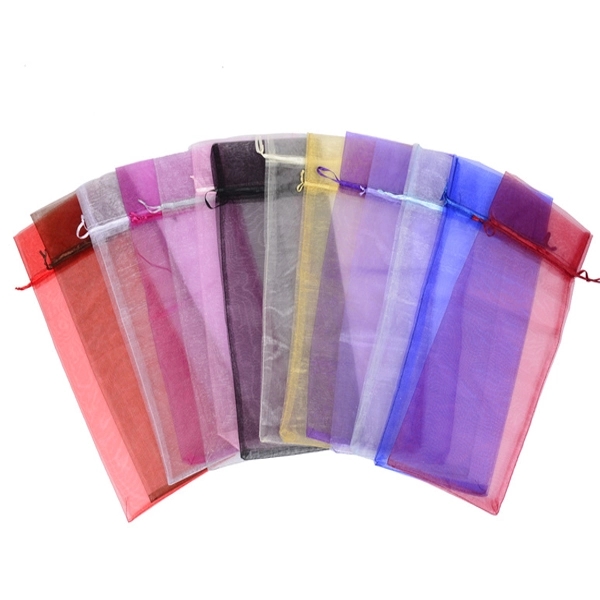 Organza Drawstring Wine Bags 6
