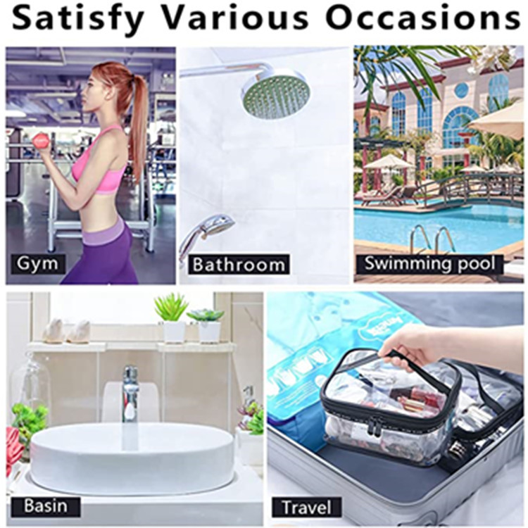 Clear Cosmetic Toiletry Bag for Travel 5
