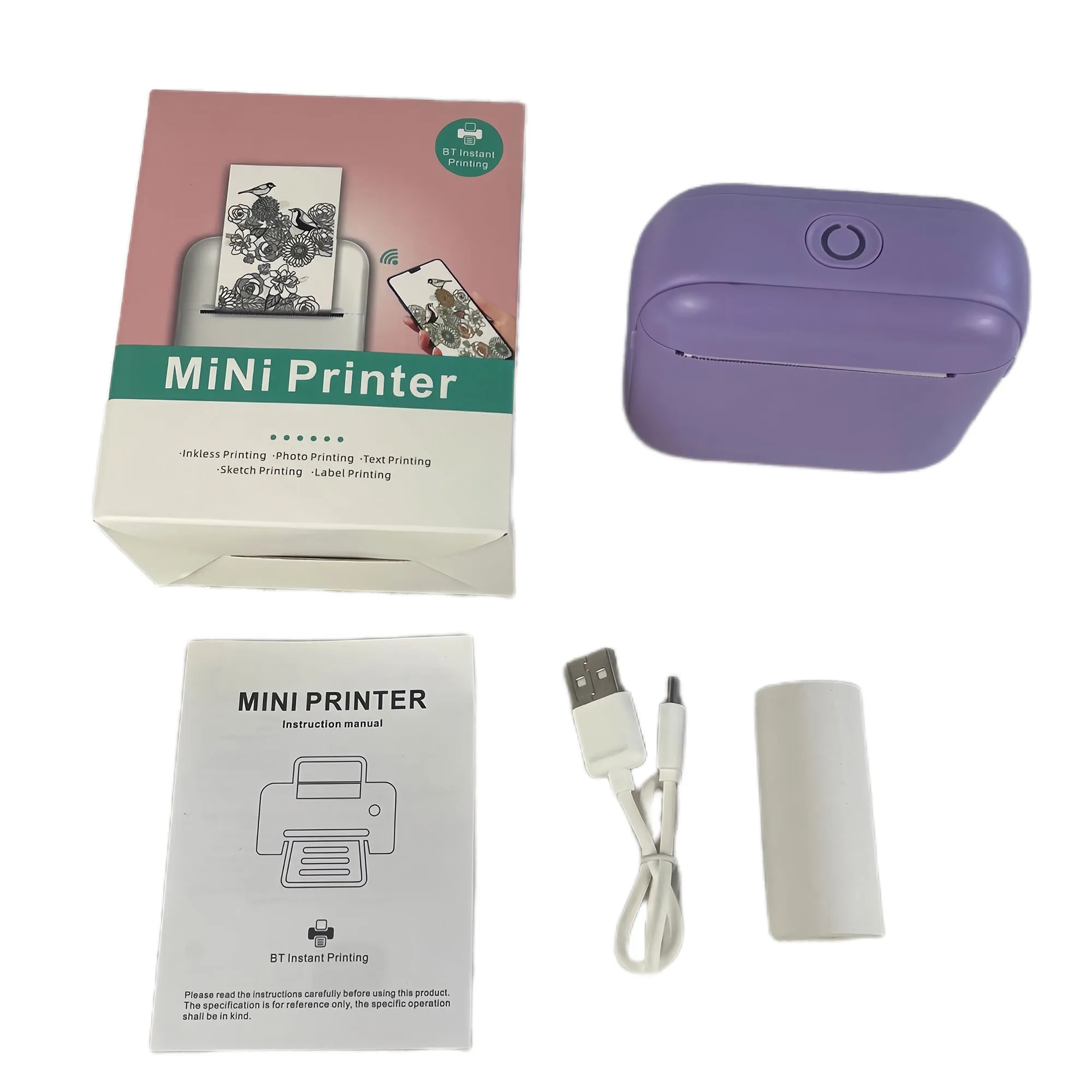 Smart Portable Mini Thermal Printer For Kids Photos Gifts 4