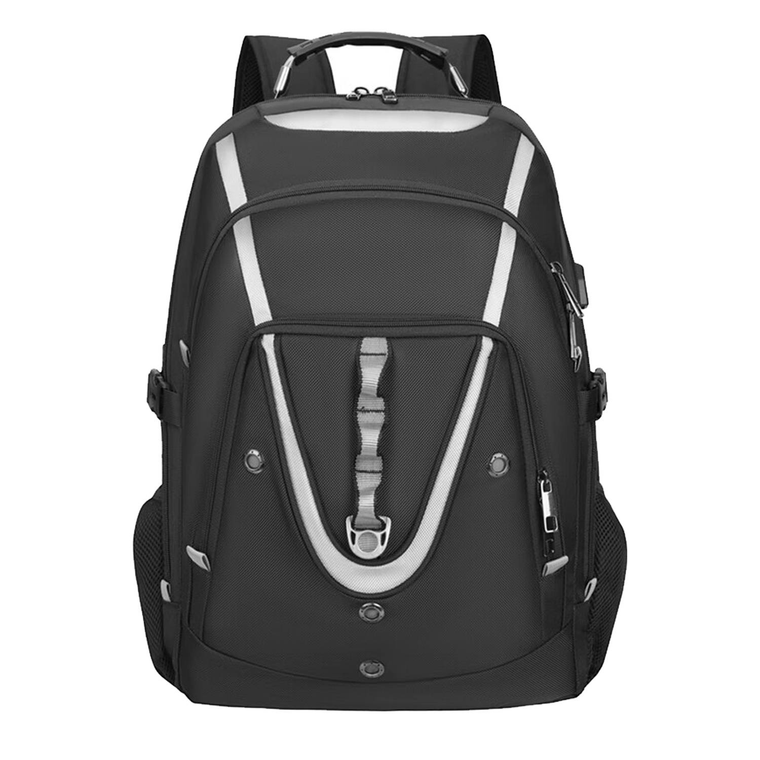 Large Capacity Oxford Backpack w/ USB Charging Port 4