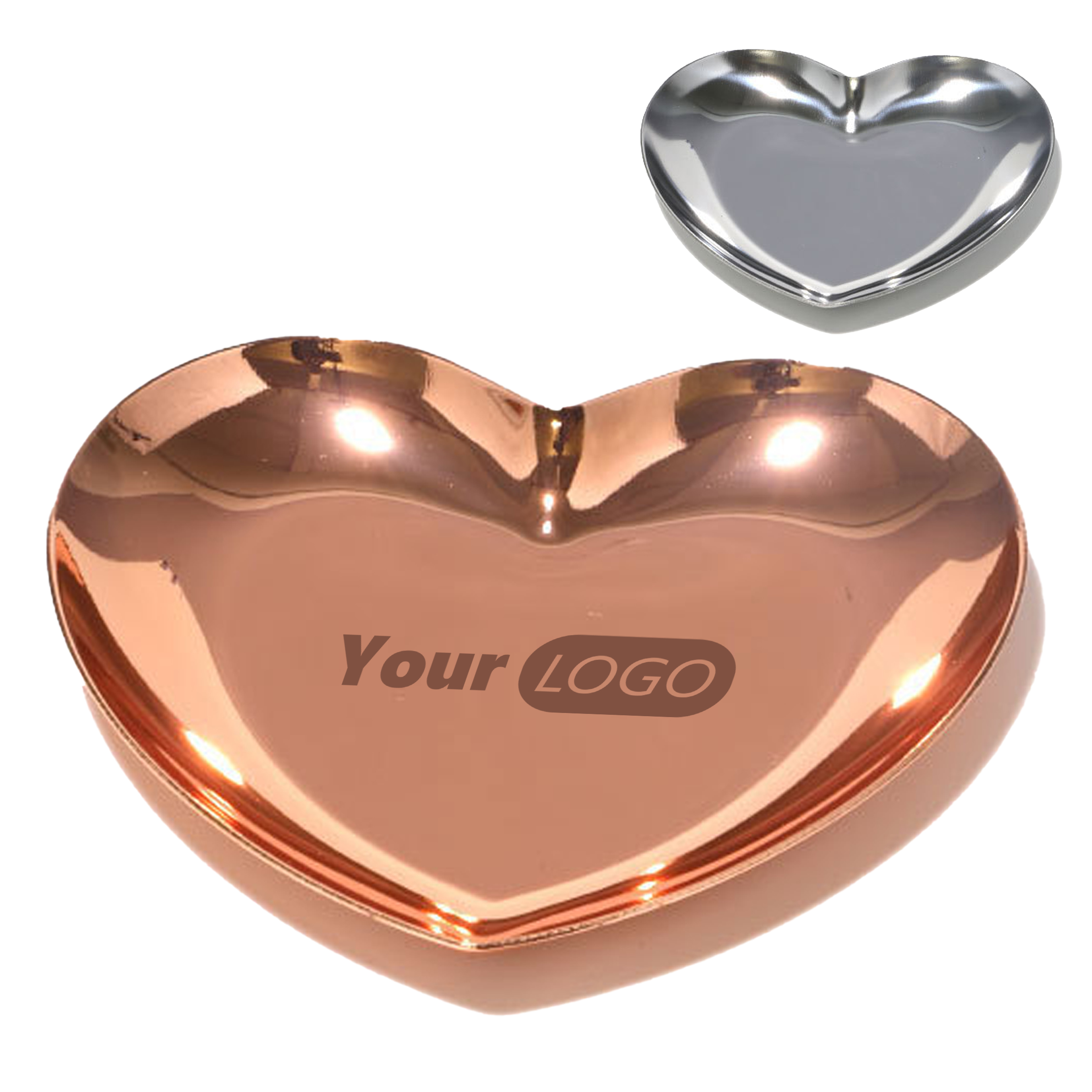 Stainless Steel Compact Heart-Shaped Jewelry Storage Tray ?C Perfect For Small Items 1