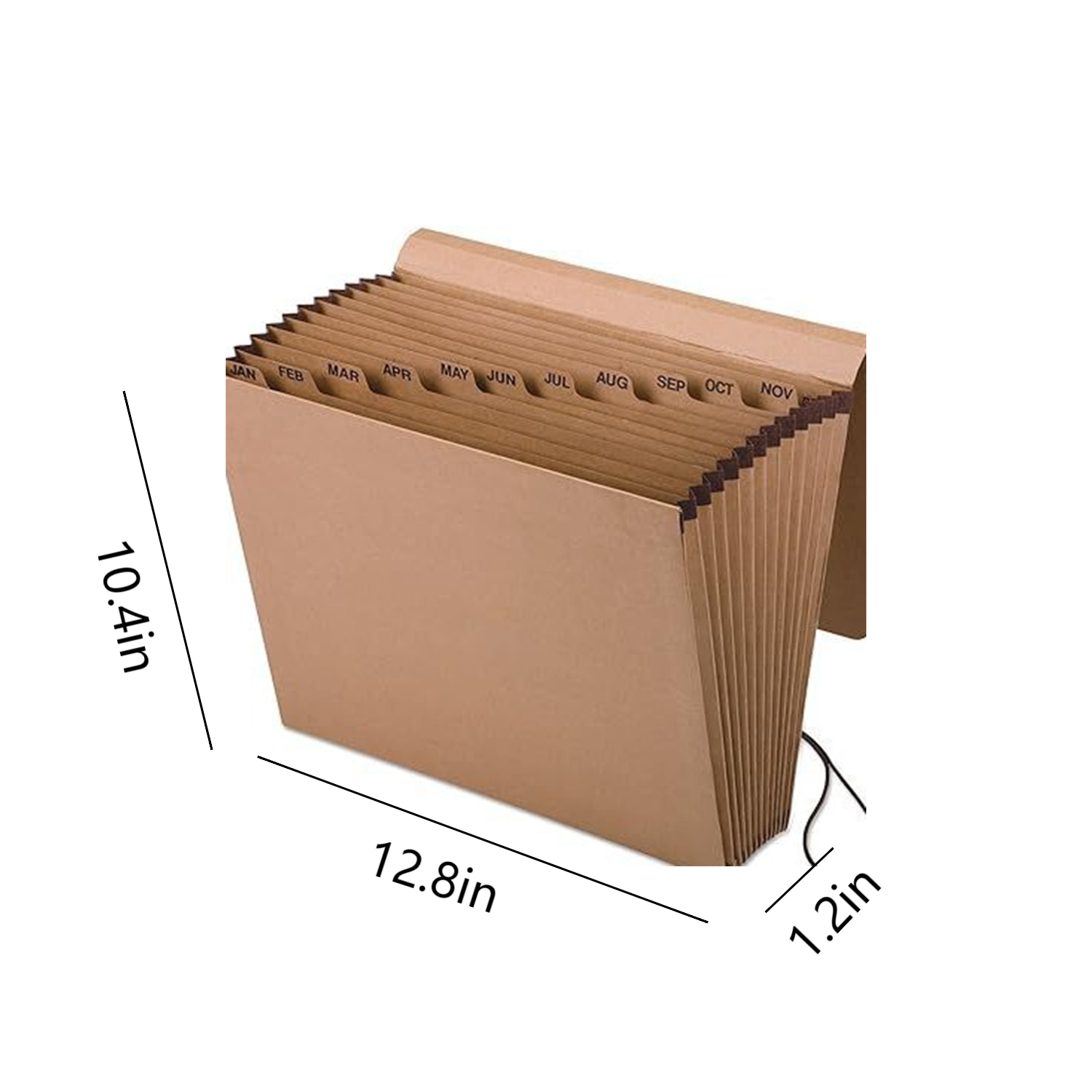 Expandable Folder with Flap and 12 Monthly Pockets 4