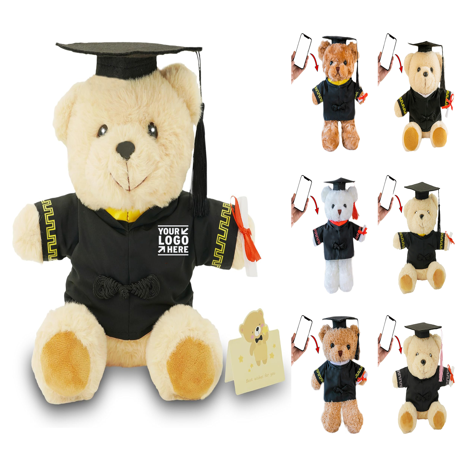 Graduation Plush Bear Toy 2